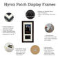 Hyrox Patch & Photo Display Frame | 15x30cm | Wooden Frame |