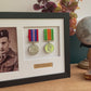 Military Medal display Frame for Six Medals and a 6x4" Photograph