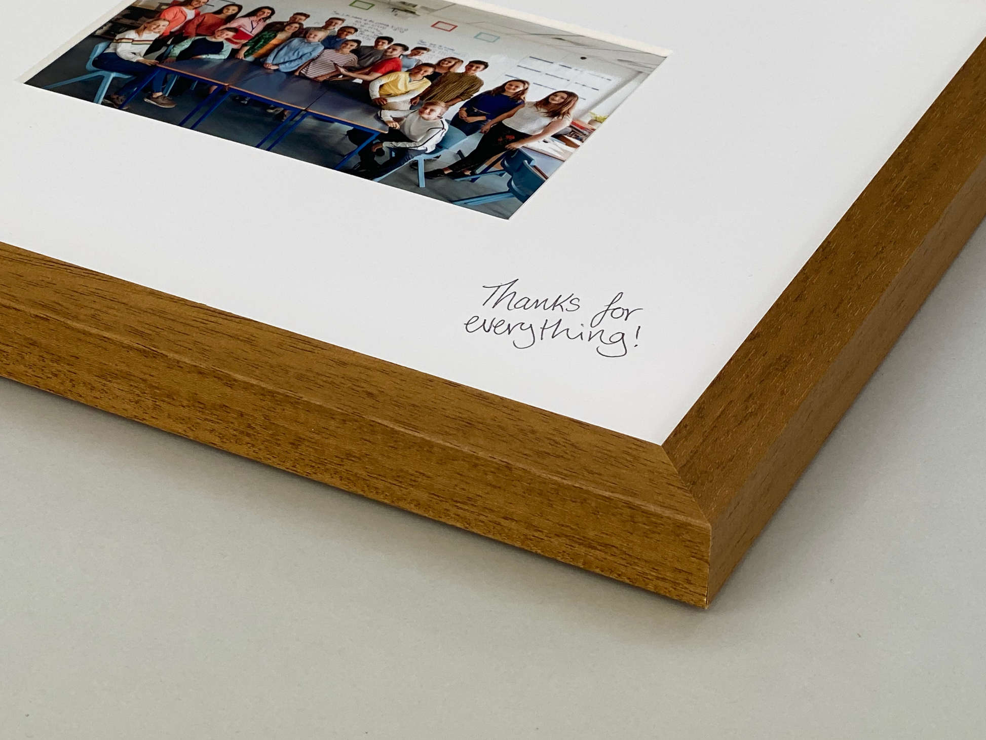 Signing Frames. Your photo with plenty of space for signatures. The perfect leaving gift, thank you gift, teacher gift. - PhotoFramesandMore - Wooden Picture Frames