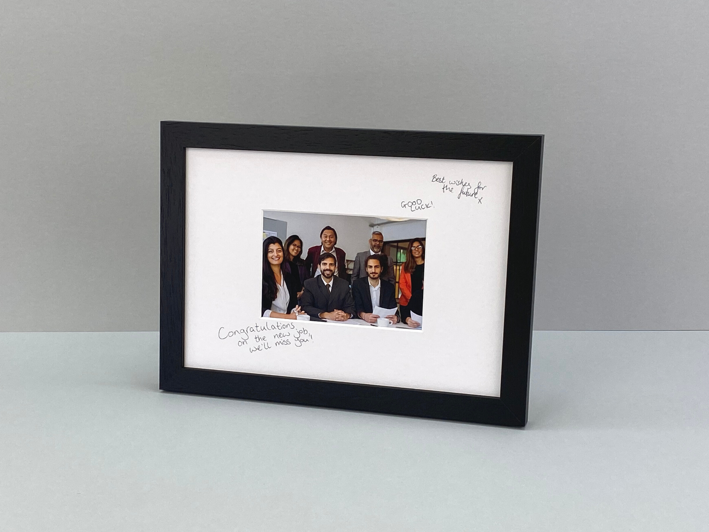 Signing Frames. Your photo with plenty of space for signatures. The perfect leaving gift, thank you gift, teacher gift. - PhotoFramesandMore - Wooden Picture Frames