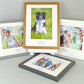 Personalised Wedding Caption Frames. 30x40cm Frame with 12x8" Photo. Your Text and Photo to treasure a special Anniversary. A Perfect Gift. - PhotoFramesandMore - Wooden Picture Frames