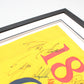 Personalised Flag Display Frame, with text box. Perfect for Golf Flags. - PhotoFramesandMore - Wooden Picture Frames